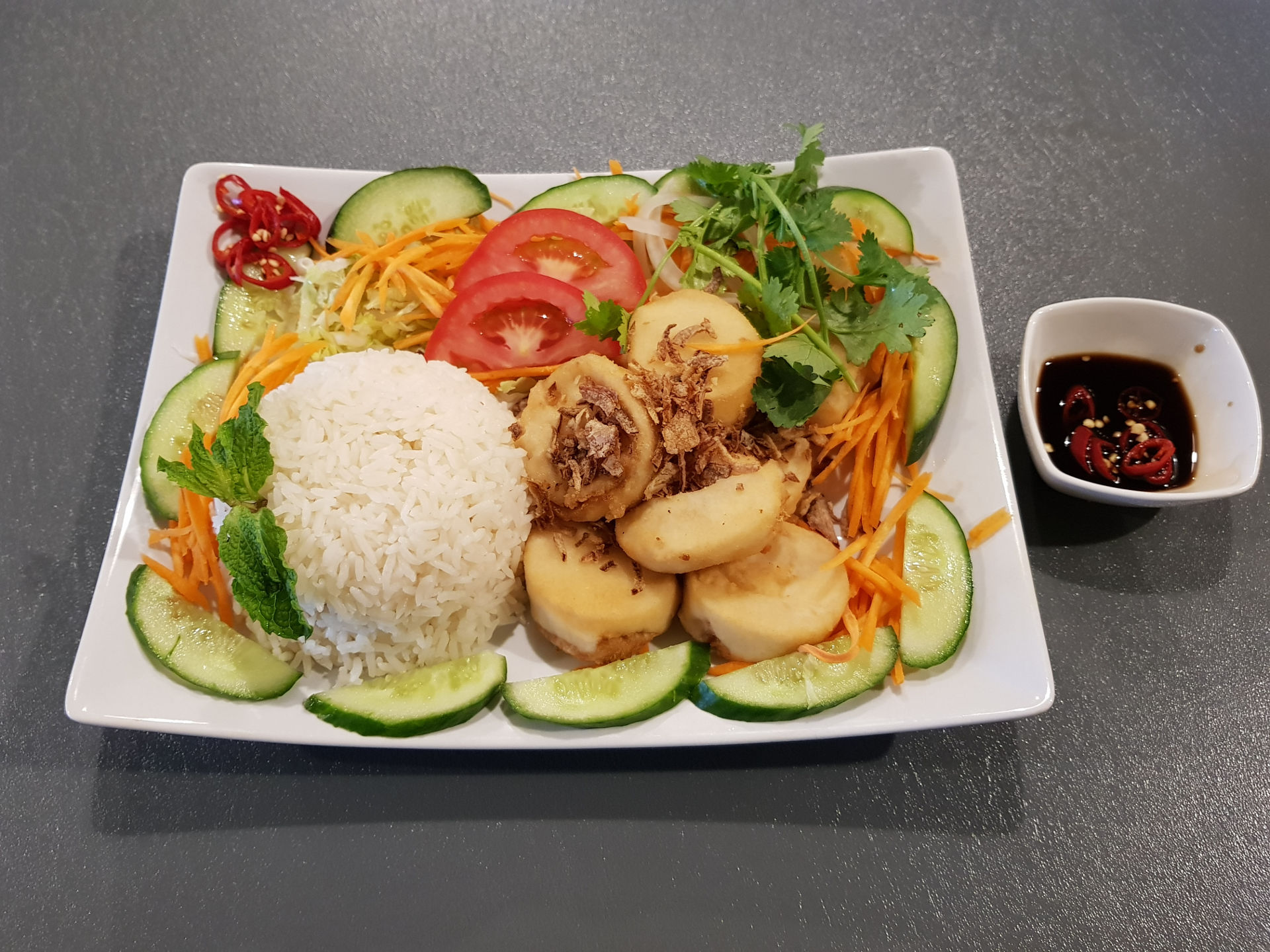 Salt And Pepper Fried Tofu.