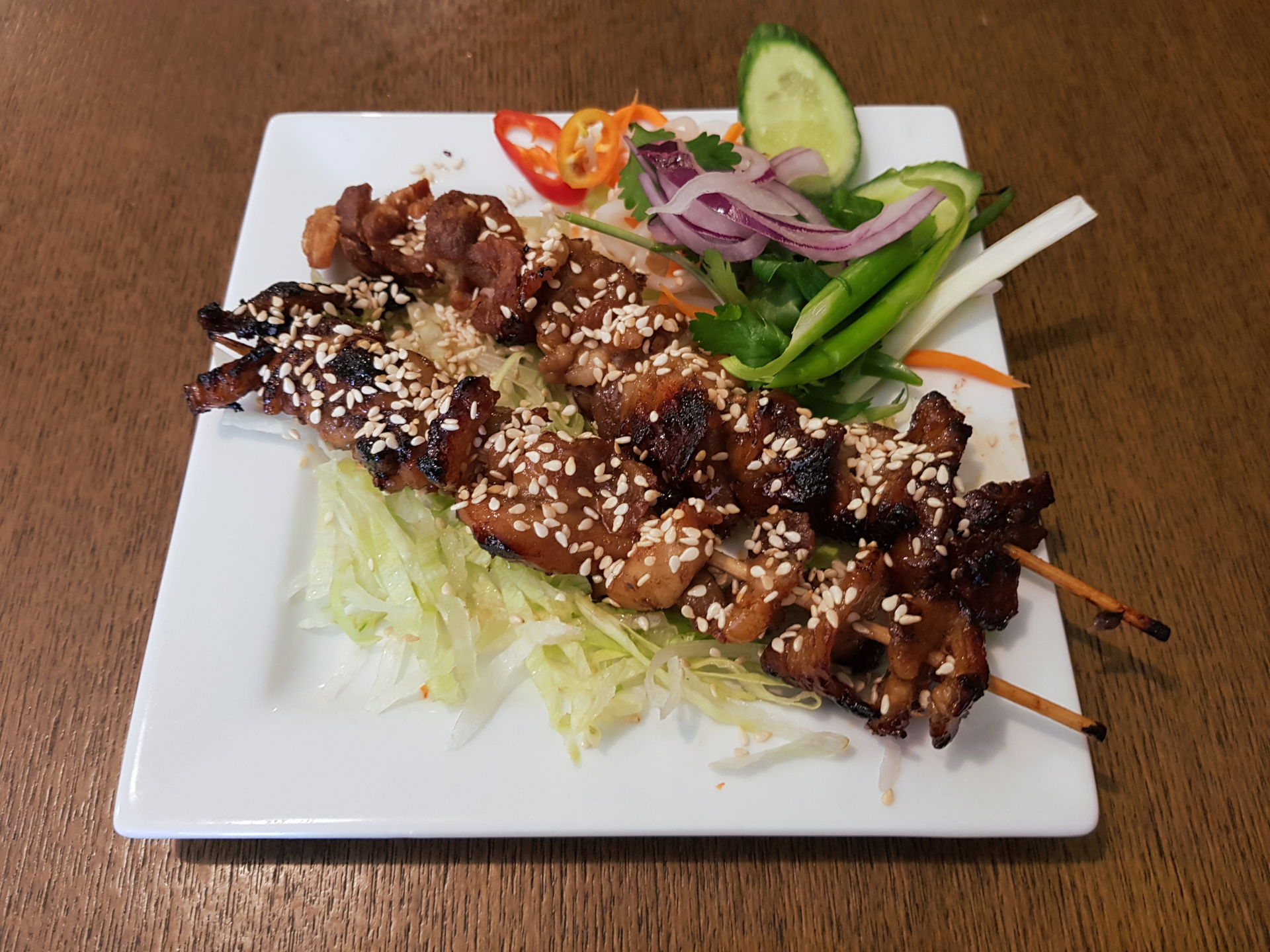 Lemongrass and Sesame Pork Skewers