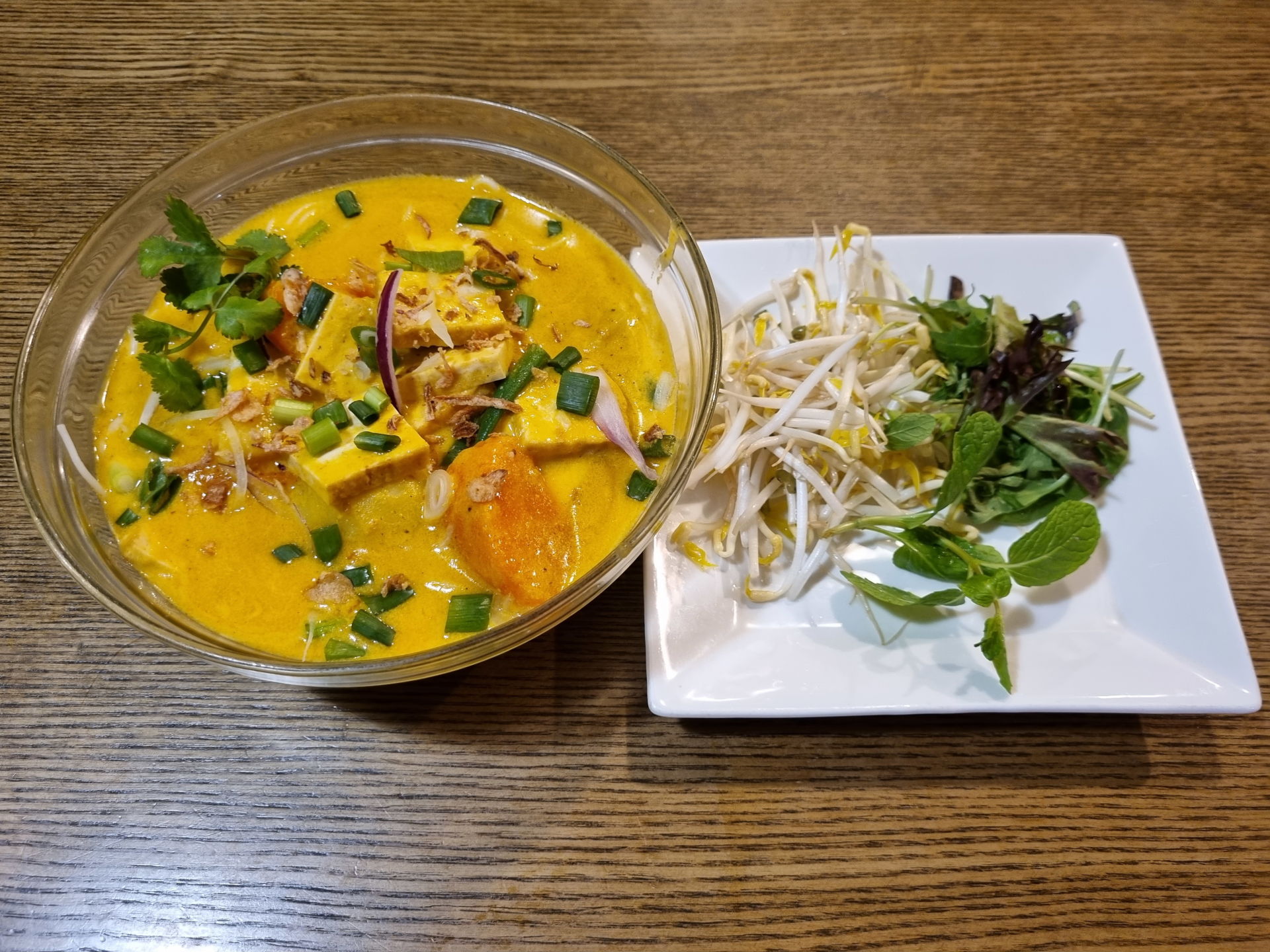 Tofu Coconut Curry Noodles